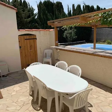 Jolie Piscine A 15 Min Du Barcares 빌라 *