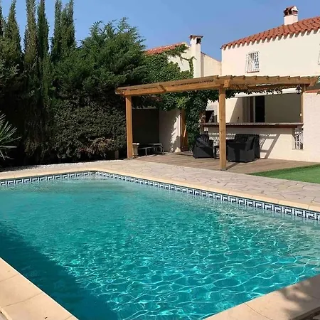 Jolie Piscine A 15 Min Du Barcares 빌라 *